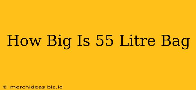 How Big Is 55 Litre Bag
