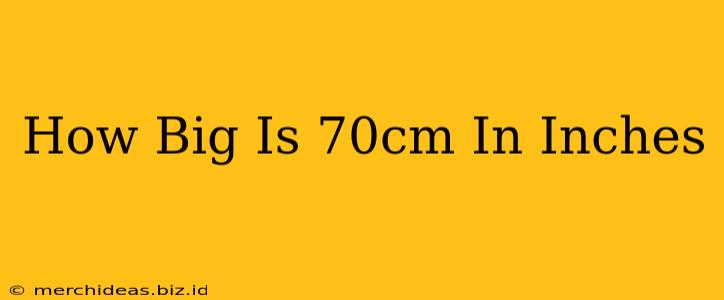 How Big Is 70cm In Inches