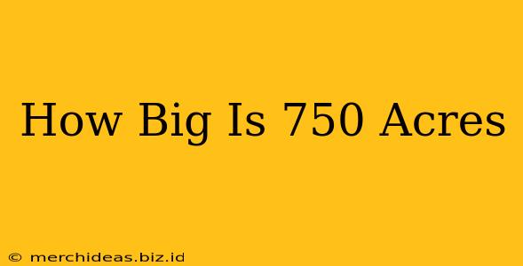 How Big Is 750 Acres