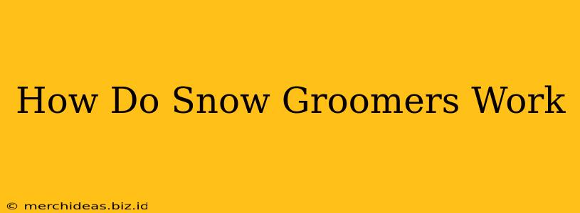 How Do Snow Groomers Work