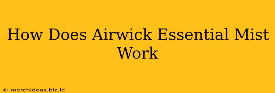 How Does Airwick Essential Mist Work