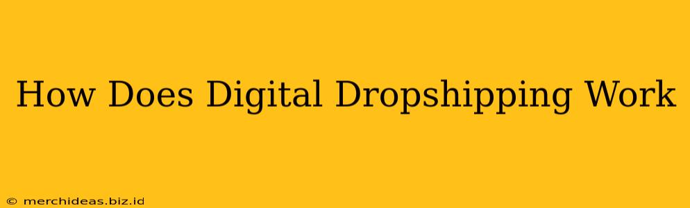 How Does Digital Dropshipping Work
