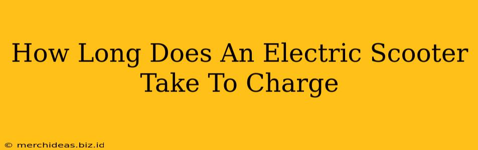 How Long Does An Electric Scooter Take To Charge