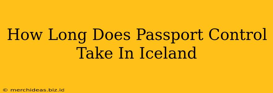 How Long Does Passport Control Take In Iceland