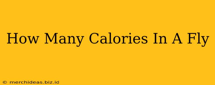 How Many Calories In A Fly