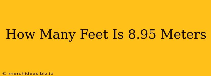 How Many Feet Is 8.95 Meters