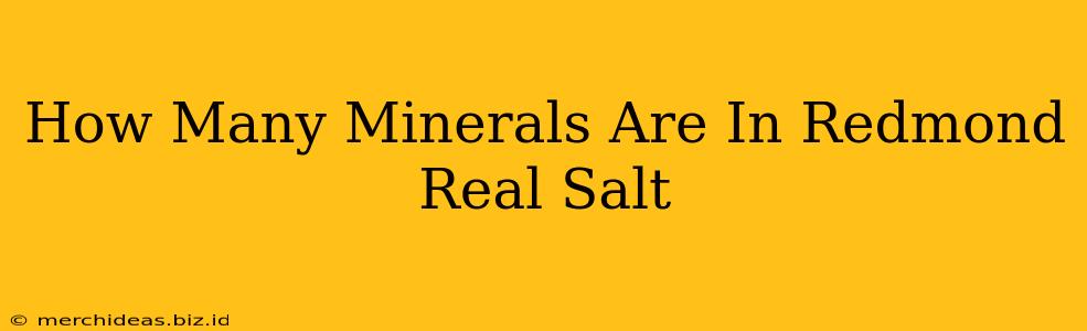 How Many Minerals Are In Redmond Real Salt