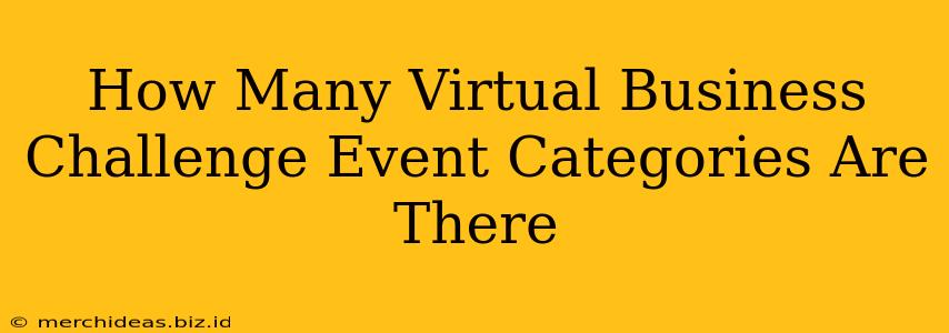 How Many Virtual Business Challenge Event Categories Are There