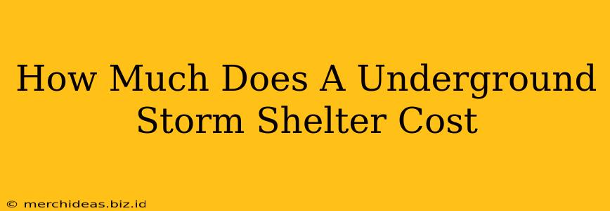 How Much Does A Underground Storm Shelter Cost