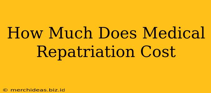 How Much Does Medical Repatriation Cost