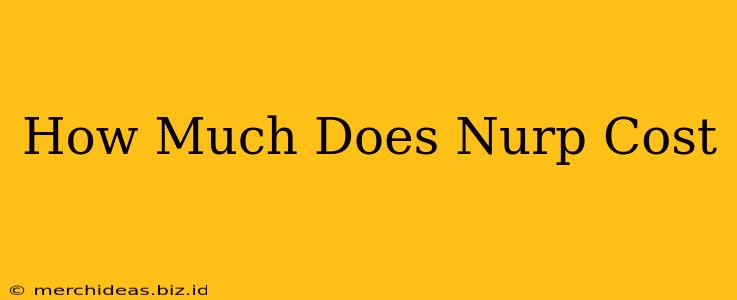 How Much Does Nurp Cost