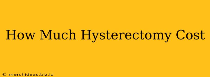 How Much Hysterectomy Cost