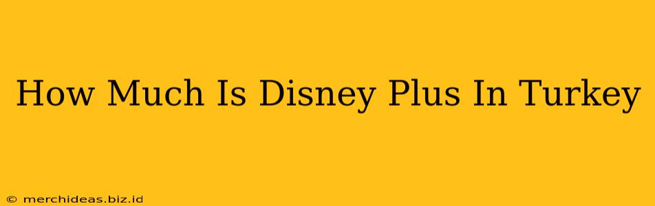 How Much Is Disney Plus In Turkey