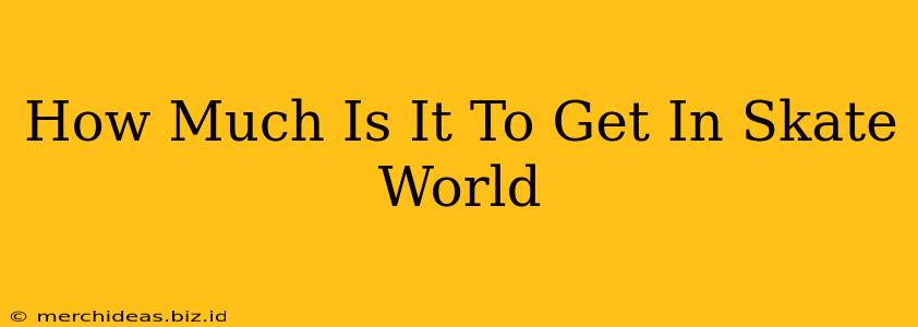 How Much Is It To Get In Skate World
