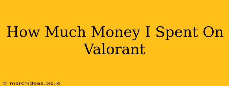 How Much Money I Spent On Valorant