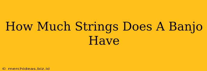 How Much Strings Does A Banjo Have