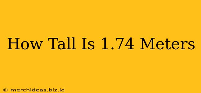 How Tall Is 1.74 Meters