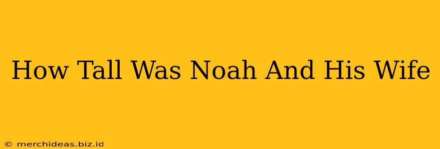 How Tall Was Noah And His Wife