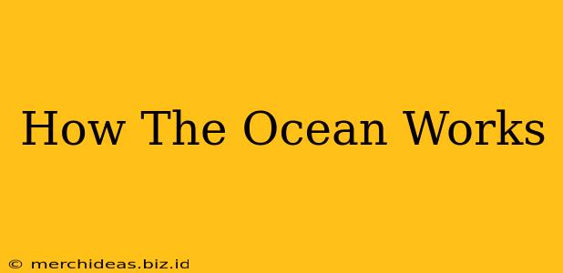 How The Ocean Works