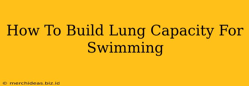 How To Build Lung Capacity For Swimming