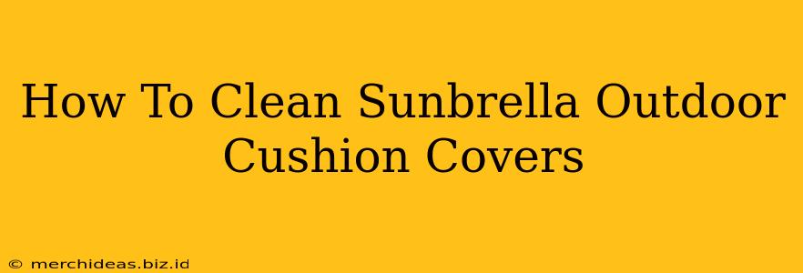 How To Clean Sunbrella Outdoor Cushion Covers