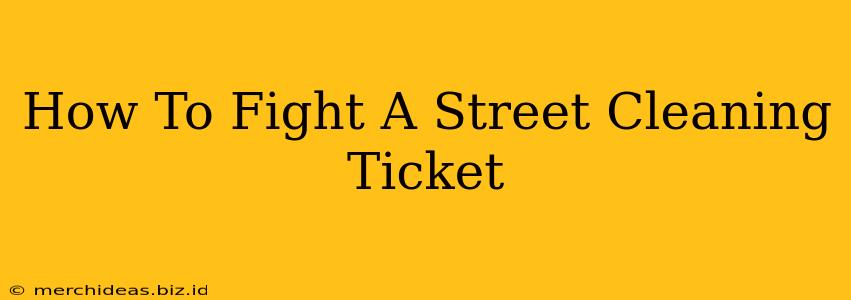 How To Fight A Street Cleaning Ticket
