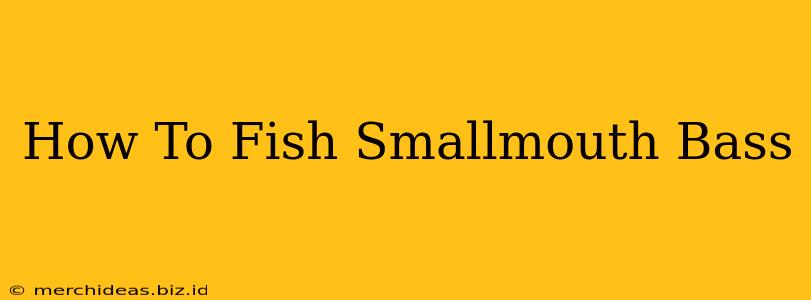 How To Fish Smallmouth Bass