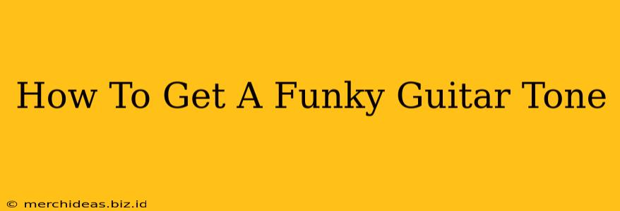 How To Get A Funky Guitar Tone