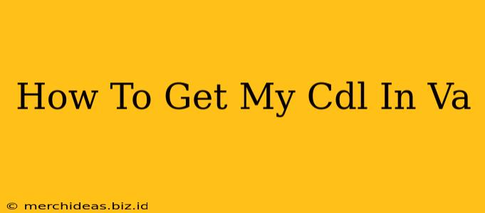 How To Get My Cdl In Va