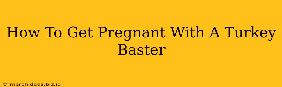 How To Get Pregnant With A Turkey Baster
