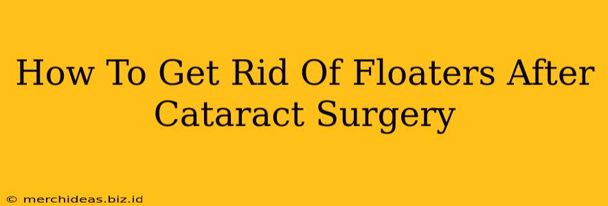 How To Get Rid Of Floaters After Cataract Surgery