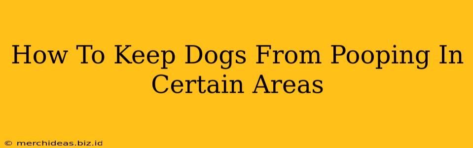 How To Keep Dogs From Pooping In Certain Areas