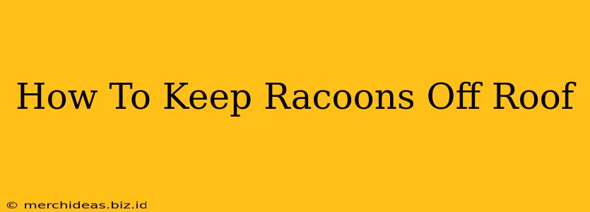 How To Keep Racoons Off Roof