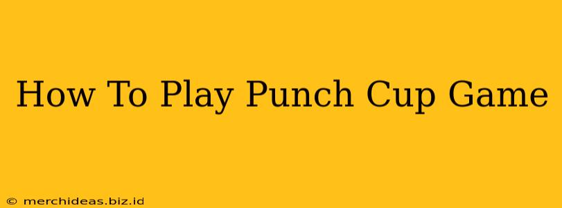 How To Play Punch Cup Game