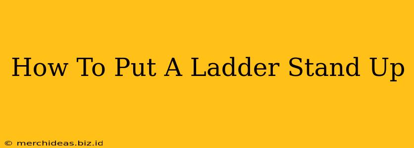 How To Put A Ladder Stand Up