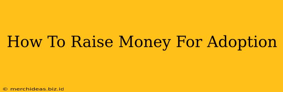 How To Raise Money For Adoption