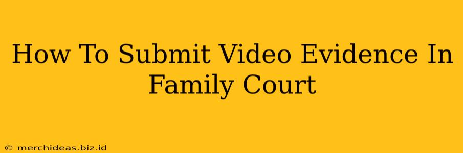 How To Submit Video Evidence In Family Court