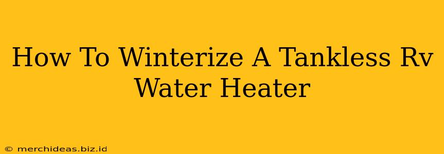 How To Winterize A Tankless Rv Water Heater