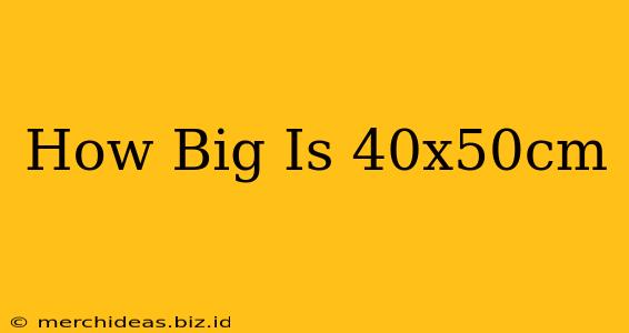How Big Is 40x50cm