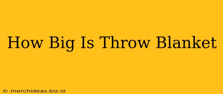 How Big Is Throw Blanket