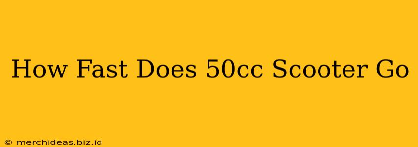 How Fast Does 50cc Scooter Go