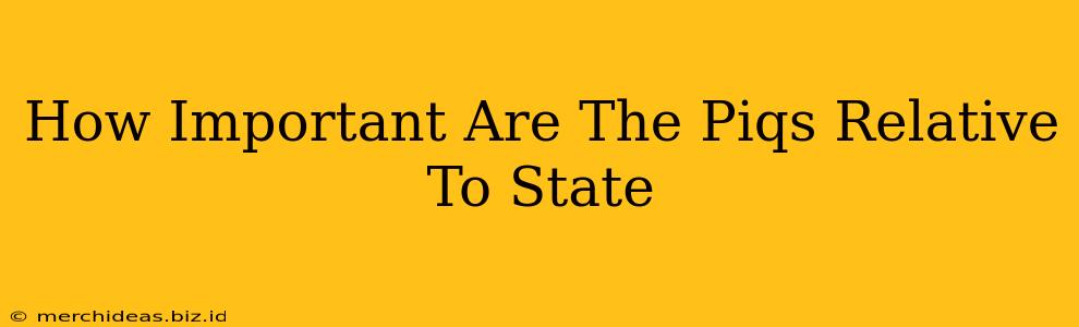 How Important Are The Piqs Relative To State