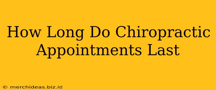 How Long Do Chiropractic Appointments Last