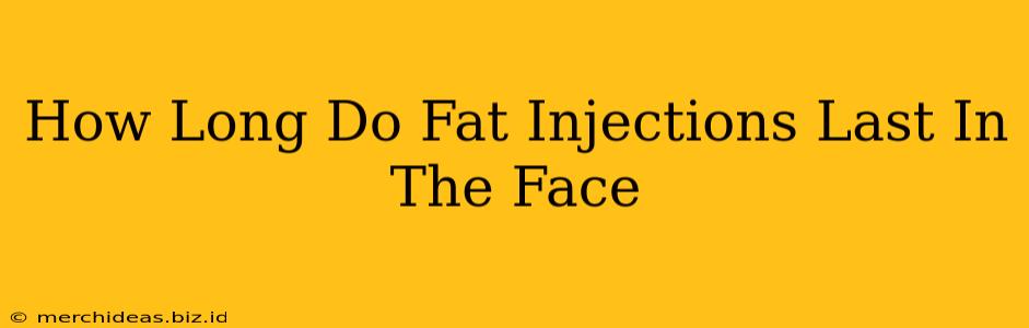 How Long Do Fat Injections Last In The Face