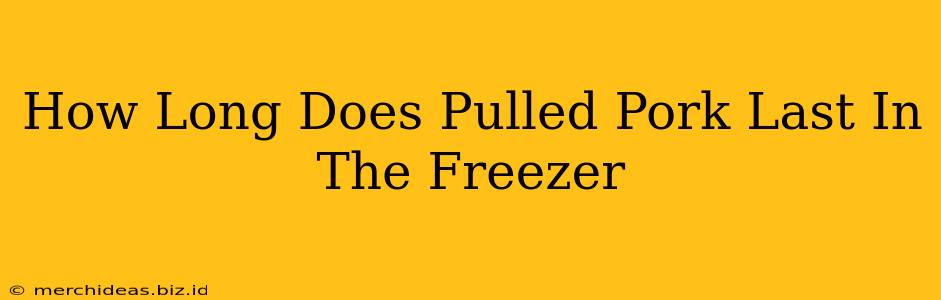 How Long Does Pulled Pork Last In The Freezer
