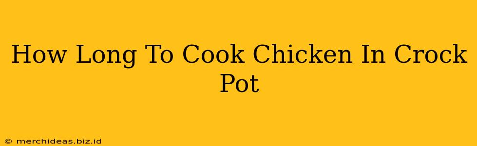 How Long To Cook Chicken In Crock Pot