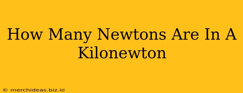 How Many Newtons Are In A Kilonewton