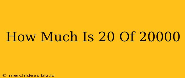 How Much Is 20 Of 20000