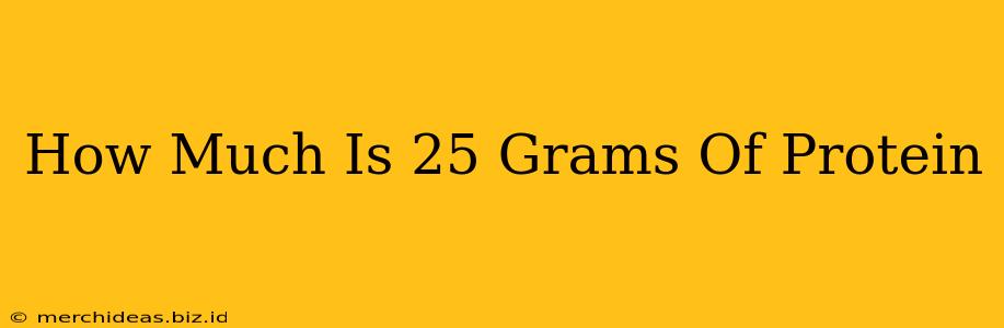 How Much Is 25 Grams Of Protein