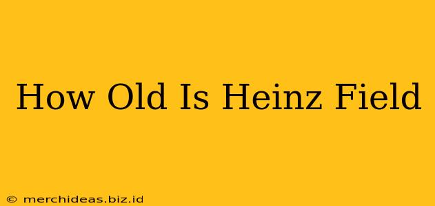 How Old Is Heinz Field